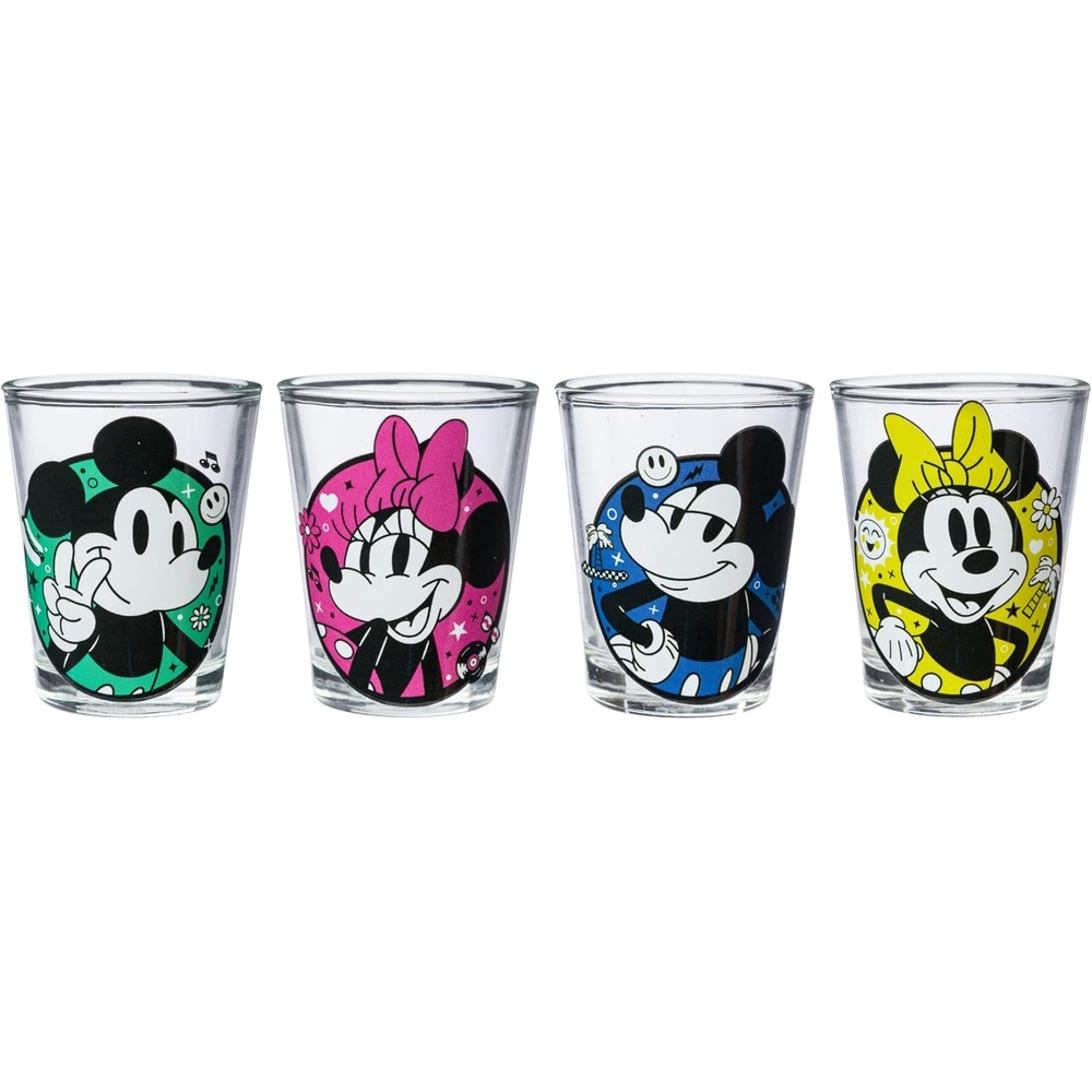 image:imageSilver Buffalo Rainbow Brite 4 Piece Mini Glass Set Featuring Starlite Twink Rainbow Brite and Puppy Brite 15 OuncesDisney Mickey and Minnie Mouse