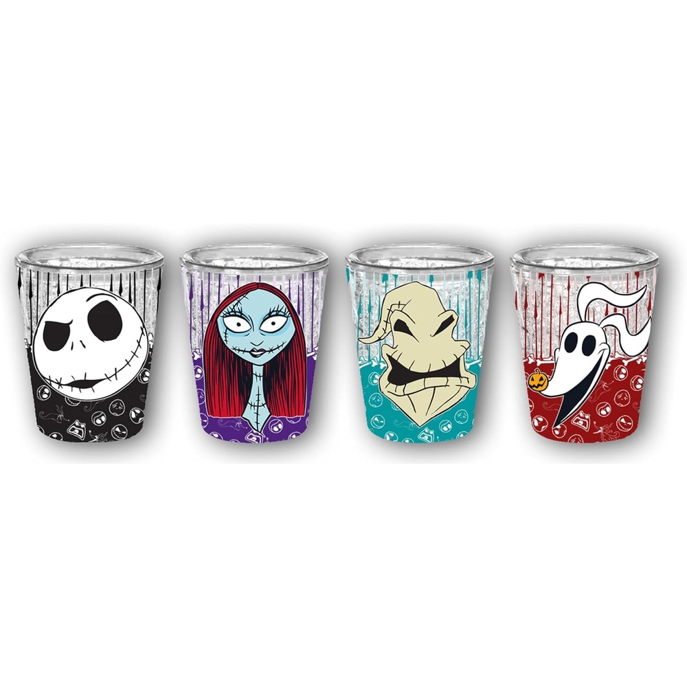 image:imageSilver Buffalo Rainbow Brite 4 Piece Mini Glass Set Featuring Starlite Twink Rainbow Brite and Puppy Brite 15 OuncesDisney The Nightmare Before Christmas