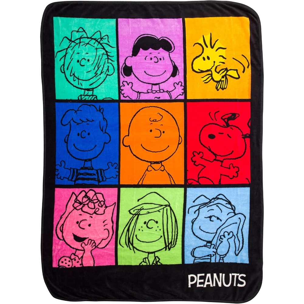 image:imageSilver Buffalo Rainbow Brite Rainbowland 45 x 60 Fleece Throw Soft and Cozy Blanket 250 GSMPeanuts Character Grid