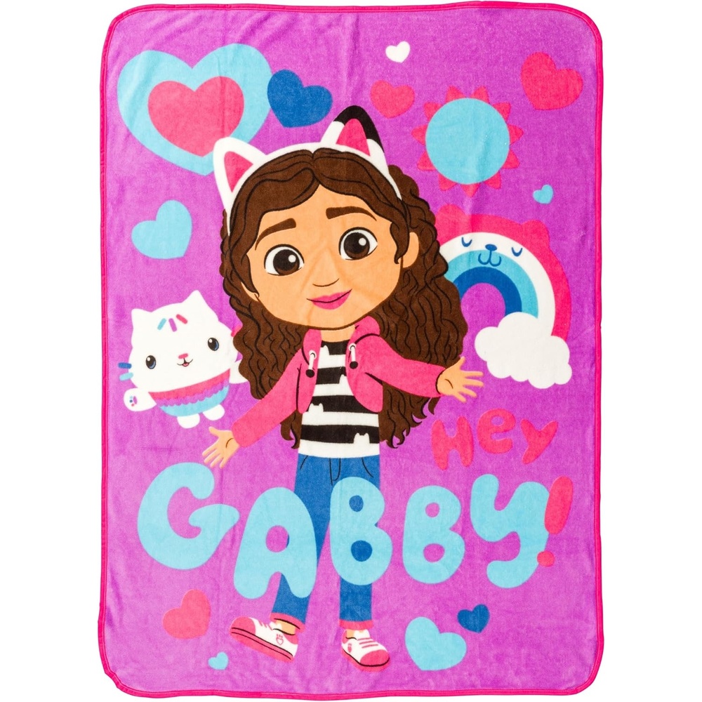 image:imageSilver Buffalo Rainbow Brite Rainbowland 45 x 60 Fleece Throw Soft and Cozy Blanket 250 GSMPink
