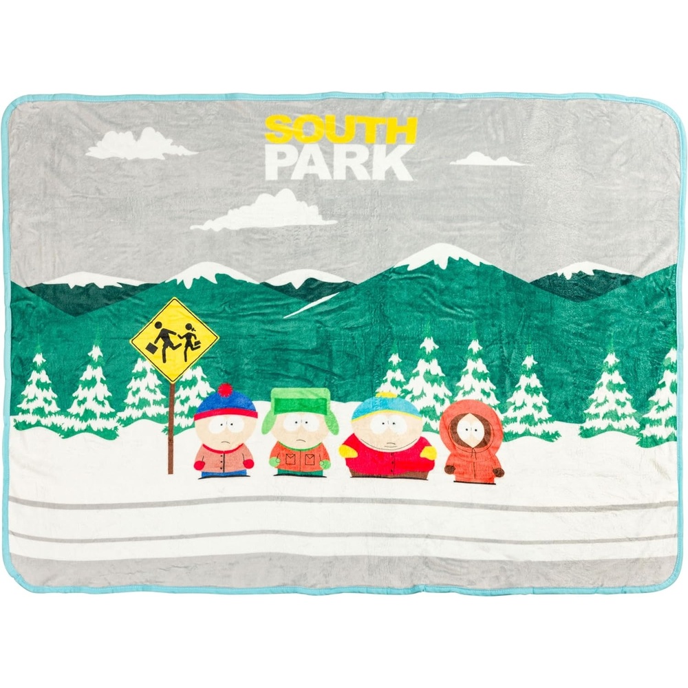 image:imageSilver Buffalo Rainbow Brite Rainbowland 45 x 60 Fleece Throw Soft and Cozy Blanket 250 GSMSouth Park Bus Stop