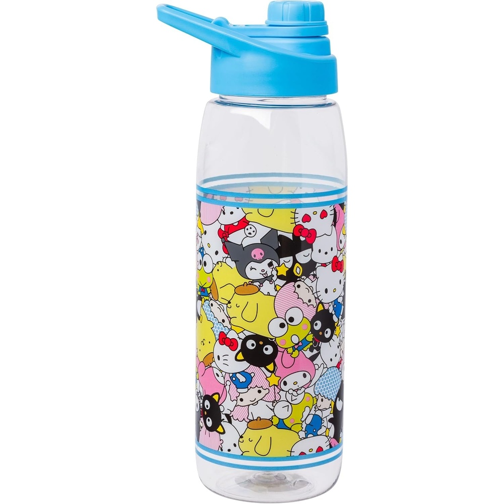 image:imageSilver Buffalo Rainbow Brite Sparkle Water Bottle with Screw Lid Featuring Rainbow Brite and Twink 28 OuncesSanrio Character Bunch