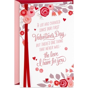Hallmark 729VFE1191 Valentines Day Card for Wife or Girlfriend (Beautiful You)(A Lot Has Changed)