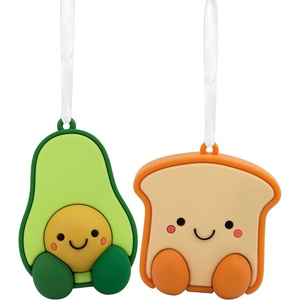 Hallmark Better Together Strawberry and Chocolate Magnetic Christmas Ornaments for Tree, Set of 2(Avocado and Toast)