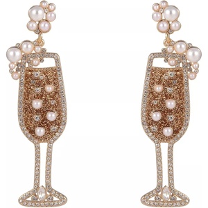 Hallmark Champagne Flute Earrings