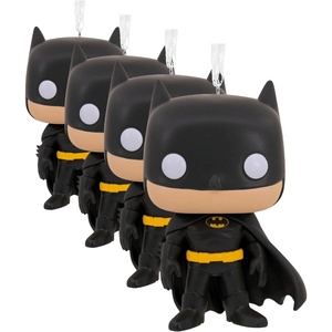 Hallmark Christmas Ornament, DC Batman Funko POP! Ornament, Gifts for DC Comics Fans(Pack of 4)