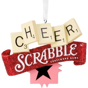 Hallmark Christmas Ornament, Hasbro Scrabble Ornament, Gifts for Friends and Family(Scrabble)