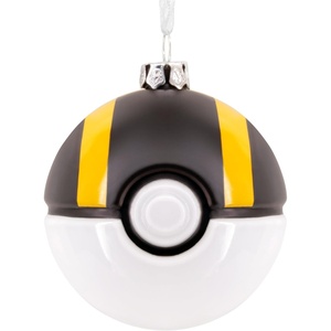 Hallmark Christmas Ornament, Pokémon Ultra Ball Ornament, Blown Glass, Gifts for Pokémon Fans