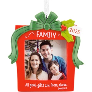 Hallmark Family 2025 Religious Photo Frame Christmas Ornament