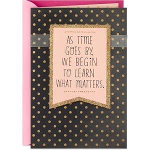 Hallmark Good Mail Card for Mom (Scrunchies) Mom Birthday Card, Galentine’s Day, from Daughter, Sister, Friend, Mother’s Day(What Matters)