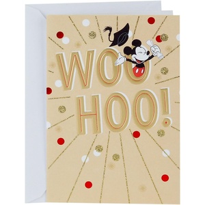 Hallmark Good Mail Graduation Card (You’ll Be Amazing)(Mickey Mouse Disney Woo-Hoo!)