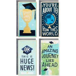 Hallmark Graduation Card Money Holder or Gift Card Holder Assortment, You’re Amazing (4 Cards with Envelopes)(You’re Amazing  4 Cards with Envelopes)