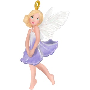 Hallmark Keepsake 1.12″ Miniature Christmas Ornament 2024, Mini Cute Carnation Fairy, Gift for Her(Morning Glory Fairy)
