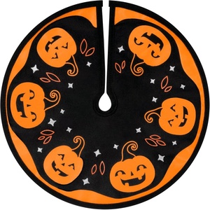 Hallmark Keepsake 12″ Mini Halloween Tree Skirt, Halloween Time, Fabric, Halloween Decorations(Halloween)