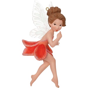 Hallmark Keepsake Christmas Ornament 2024, Fairy Messengers All Aglow With Light, Gifts for Her(Gladiolus Fairy)