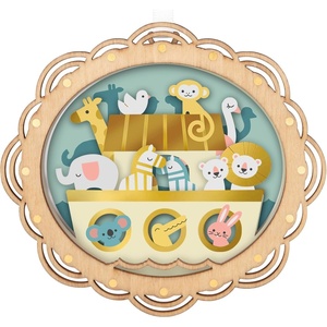 Hallmark Keepsake Christmas Ornament 2024, Noah’s Ark Papercraft, Religious Gifts(Noah’s Ark)