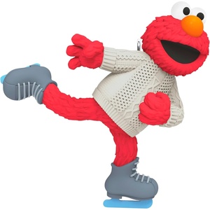 Hallmark Keepsake Christmas Ornament 2025, Sesame Street Skating with Elmo, Gifts for Kids(Skating with Elmo)