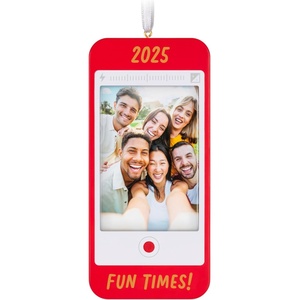 Hallmark Keepsake Christmas Ornament, A Moment to Remember 2025 Photo Frame, Gifts for Friends and Family(2025 Fun Times!)