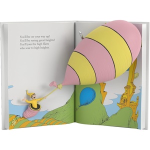 Hallmark Keepsake Christmas Ornament, Dr. Seuss’s Oh, The Places You’ll Go! Book, Gifts for Dr. Seuss Fans(Oh  The Places You’ll Go!)