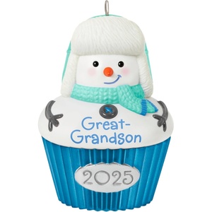 Hallmark Keepsake Christmas Ornament, Great-Grandson Cupcake 2025(2025 Great-Grandson)