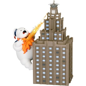 Hallmark Keepsake Christmas Ornament, Indiana Jones and the Raiders of the Lost Ark Now Showing with Light, Movie Gifts(Ghostbusters Roast Him!)
