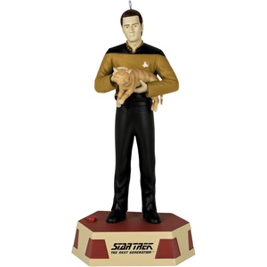 Hallmark Keepsake Christmas Ornament, Star Trek: The Next Generation Data’s Ode to Spot with Sound, Gifts for Trekkies(Data’s Ode to Spot)
