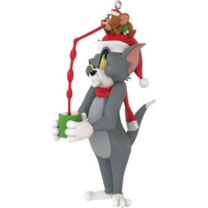 Hallmark Keepsake Christmas Ornament, Tom and Jerry A Little Snack, Cartoon Gifts(Stealing Sips)