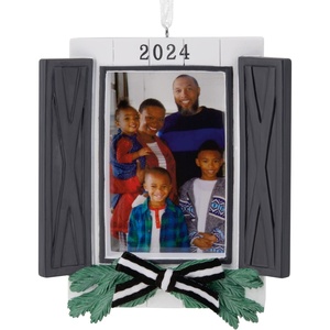 Hallmark Keepsake Christmas Ornament (Window Photo Frame 2024)(Holiday Window)