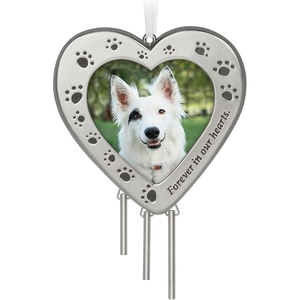 Hallmark Keepsake Christmas Ornament, in Our Hearts to Stay Paw Print Pet Photo Frame, Year-Dated 2025(2023 Forever In Our Hearts)