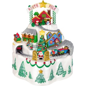 Hallmark Keepsake Christmas Tabletop Decoration 2025, Up on the Housetop Musical With Light and Motion, Christmas Decorations(North Pole Village)