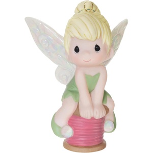 Hallmark Keepsake Disney Christmas Ornament, Precious Moments Tinker Bell, Porcelain, Gifts for Disney Fans(Tinker Bell)