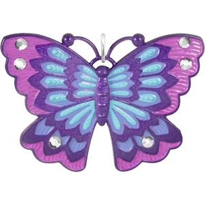 Hallmark Keepsake Mini Christmas Ornament (Bitty Bright Butterfly) 1.25″ Tiny Ornament for Tabletop Tree(Little Purple Butterfly)