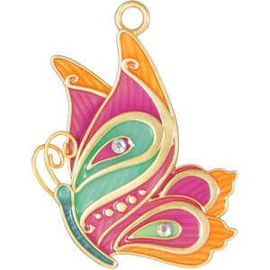 Hallmark Keepsake Mini Christmas Ornament (Bitty Bright Butterfly) 1.25″ Tiny Ornament for Tabletop Tree(Petite Paisley Butterfly)