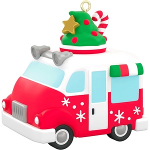 Hallmark Keepsake Mini Christmas Ornament (Two Scoops of Fun) 0.75″ Tiny Ornament for Tabletop Tree(Festive Frozen Treats)