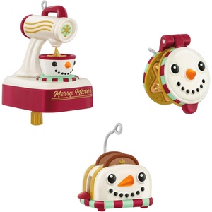 Hallmark Keepsake Mini Christmas Ornaments 2025, Cooking Up Christmas, Set of 3, Food Gifts(Cooking Up Christmas)