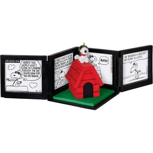 Hallmark Keepsake Peanuts Christmas Ornament, Peanuts 75th Anniversary Snoopy as The Flying Ace Musical(The Flying Ace)