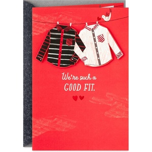 Hallmark LGBTQ Valentines Day Card for Boyfriend or Husband (Good Fit)(Good Fit)