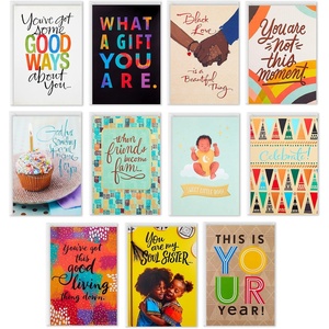 Hallmark Mahogany All Occasion Cards Assortment, 12 Cards with Envelopes (Birthday, Wedding, Encouragement, Sympathy, Baby Shower, Thinking of You Cards)