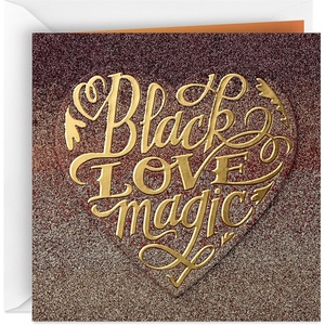 Hallmark Mahogany Anniversary Card, Valentines Day Card, Love Card for Significant Other (Black Love Magic)(Black Love Magic  Mahogany Card)