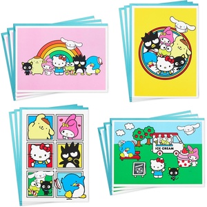 Hallmark Mahogany Disney Princess Cards, The Little Mermaid (12 Blank Cards with Envelopes) for Birthdays, Back to School, Any Occasion(Hello Kitty)