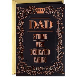 Hallmark Mahogany Father’s Day Card (Strong, Wise, Dedicated, Caring)(Strong  Wise  Dedicated  Caring)