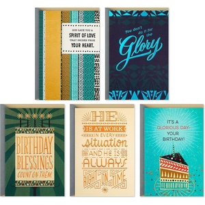 Hallmark Mahogany Friendship Cards, Thinking of You Cards, Just Because Cards Assortment for Women (5 Cards with Envelopes)(Mahogany Cards Assortment)
