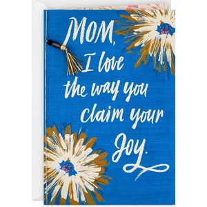 Hallmark Mahogany Mothers Day Card for Mom from Son or Daughter (Claim Your Joy)(Claim Your Joy)