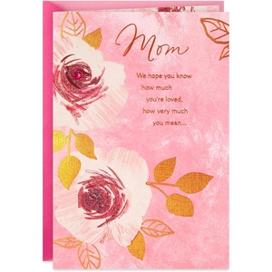 Hallmark Mahogany Mothers Day Card from Family (Love, Love, and More Love)(Roses  from Us)