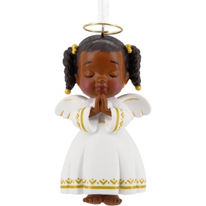 Hallmark Mahogany Nativity Christmas Ornament(Angel)