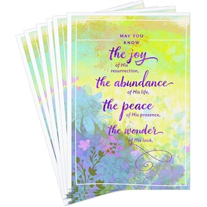 Hallmark Mahogany Pack of Religious Easter Cards, Hallelujah (8 Cards with Envelopes)(Wonder of His Love  6 Cards with Envelopes)