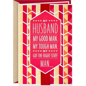 Hallmark Mahogany Valentines Day Card for Husband (My Man)