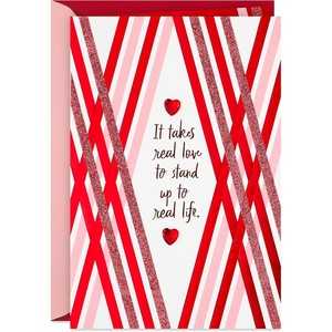 Hallmark Mahogany Valentines Day Card for Husband, Wife, Boyfriend, Girlfriend (Real Love)(Real Love  Mahogany Card)