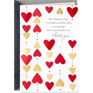 Hallmark Mahogany Valentine’s Day Card for Wife or Girlfriend (Love of a Lifetime)(Marriage  Thank You)