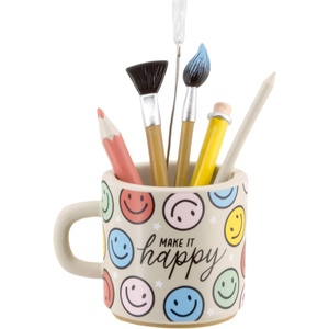 Hallmark Make It Happy Mug Christmas Ornament, Gifts for Friends and Family